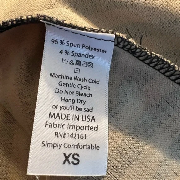 Lularoe Amelia dress with pockets black & tan size XS - Picture 4 of 4